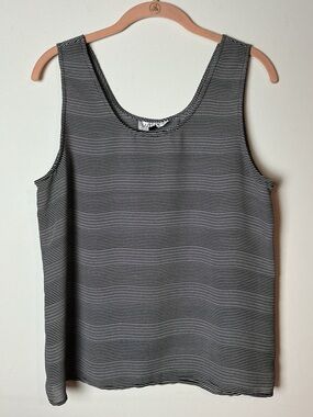 Kasper for A.S.L. Striped Scoop Neck Tank Top Women’s Size 10